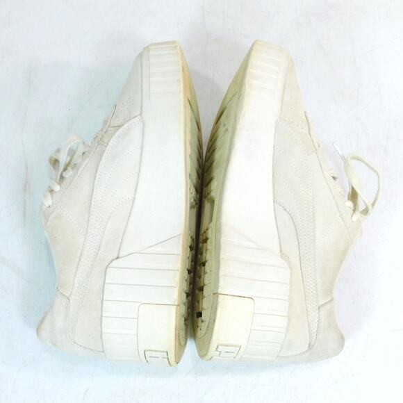 Puma Cali Wedge Tonal Sneakers US Womens 10 Cleaned Suede Renewed Marshmallow - Picture 6 of 8